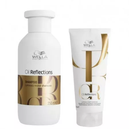 Wella Oil Reflections, zestaw do włosów matowych, szampon + odżywka