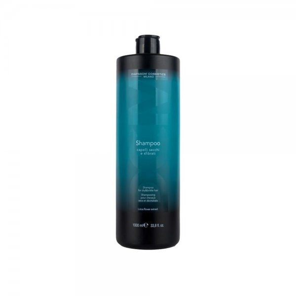 Diapason Shampoo Capelli Secchi e Sfibrati, szampon do włosów przesuszonych, 1000ml