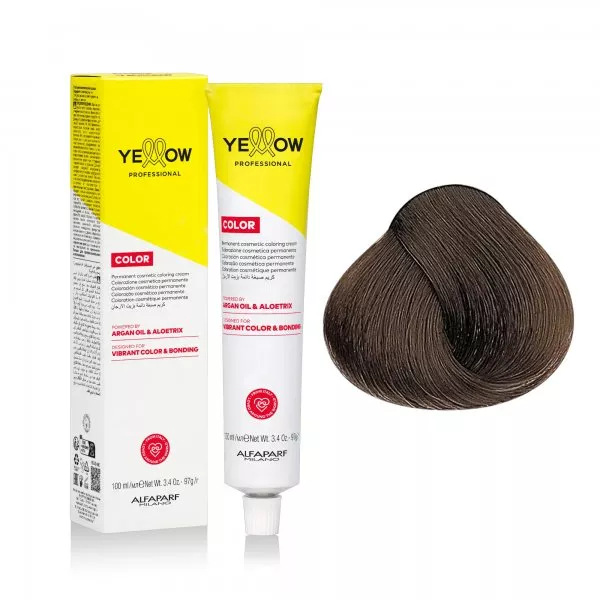 Yellow Professional Color Permanent, farba do włosów, 7.00, 100ml