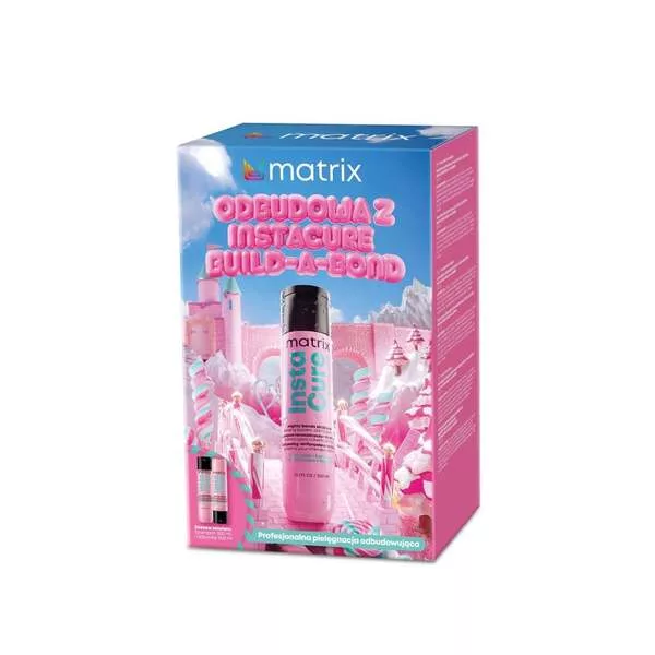 Matrix Instacure Build-A-Bond, zestaw prezentowy do włosów zniszczonych, szampon + odżywka, 2x300ml