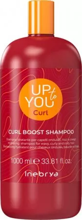 Inebrya Up To You Curl Boost, nawilżający szampon do włosów falowanych i kręconych, 1000ml