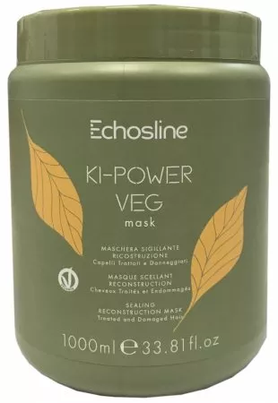 Echosline kiPower Veg, maska regenerująca włosy, 1000ml