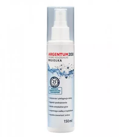 Aura Herbals Argentum 200 mgiełka do ciała 25PPM Srebro Koloidalne 150ml