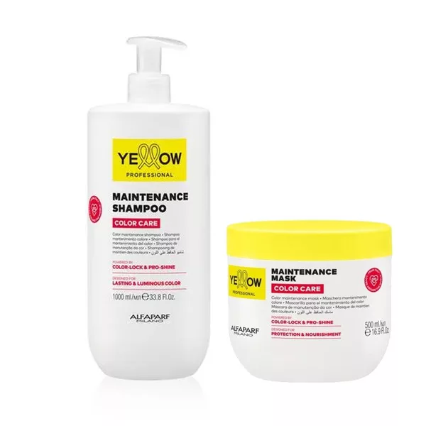 Yellow Professional Color Care, zestaw XL do włosów farbowanych, szampon + maska