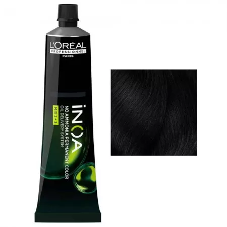 Loreal Inoa, farba do włosów w kremie bez amoniaku, 1, 60g