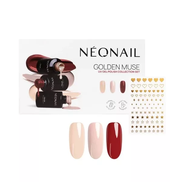 Neonail Golden Muse Collection, zestaw lakierów hybrydowych