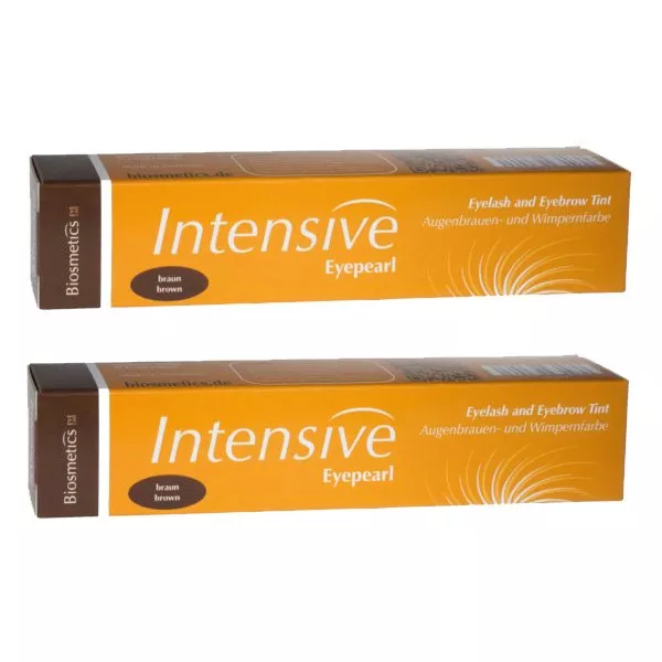 Intensive Eyepearl, henna do brwi i rzęs, dwupak, 2x20ml, No. 5, brąz