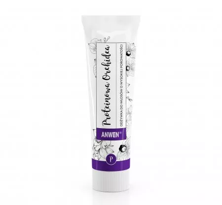 Anwen, odżywka do włosów o wysokiej porowatości, Proteinowa Orchidea, 100ml