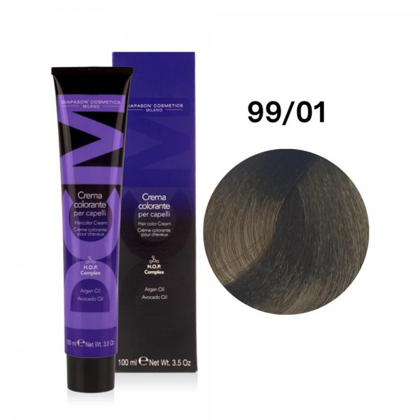 Diapason DCM, farba do włosów, 99/01 Naturalny Chłodny Popielaty Bardzo Jasny Blond, 100ml