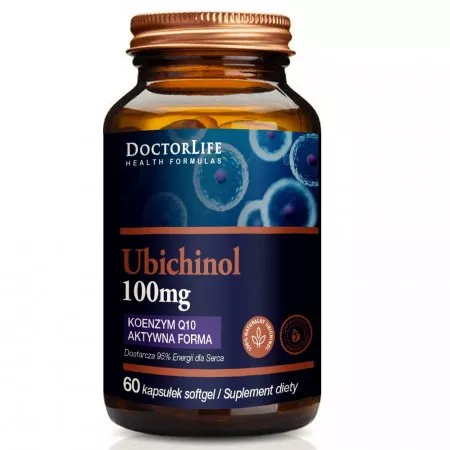 Doctor Life Ubichinol koenzym Q10 aktywna forma 100mg suplement diety 60 kapsułek