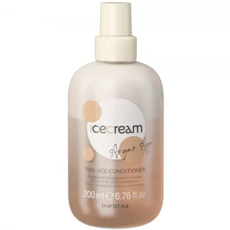 Inebrya Ice Cream Argan Age Pro-Age, odżywka dwufazowa z olejem arganowym, 200ml