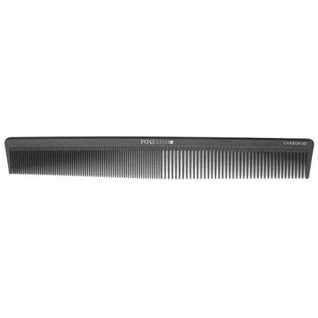 Fox Master Carbon, karbonowy grzebień do strzyżenia, antystatyczny, czarny, nr 001