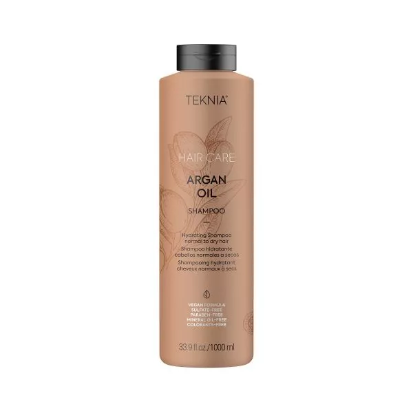 Lakme Teknia Argan Oil, szampon nawilżający z olejkiem arganowym, 1000ml
