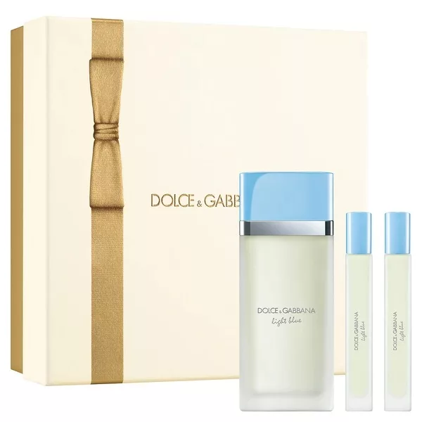 Dolce & Gabbana Light Blue zestaw woda toaletowa spray 100ml + miniatura wody toaletowej 2x10ml (W)