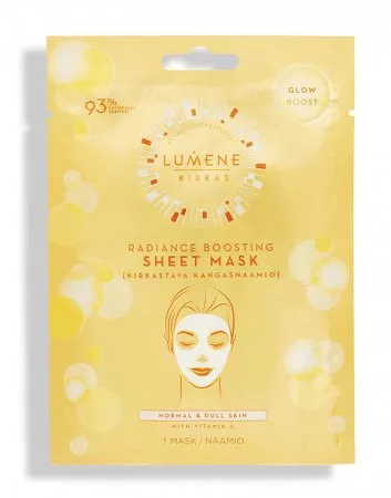 Lumene Kirkas, rozświetlająca maska w płacie, 1szt.