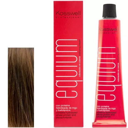 Kosswell Equium 7.0, Profesjonalna farba do włosów, Głęboki średni blond, 60ml