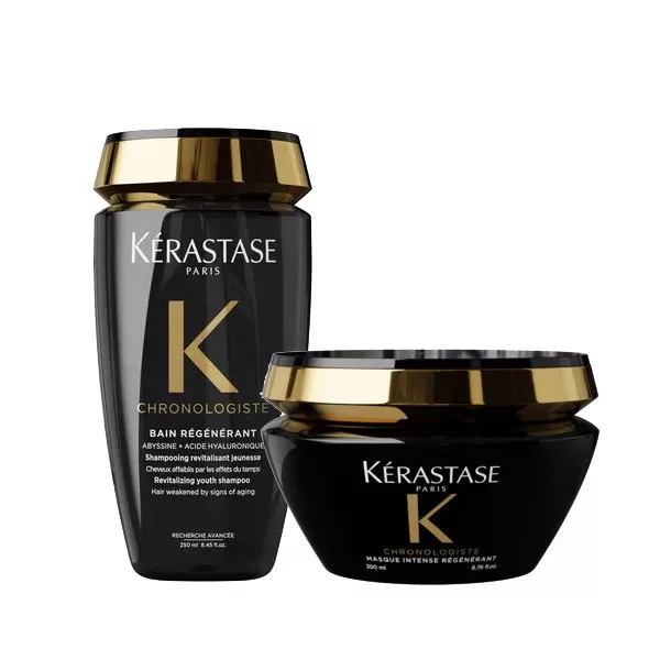Kerastase Chronologiste, zestaw rewitalizujący: szampon + maska, 200ml + 250ml