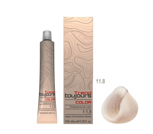 Trend Toujours Professional Color Care, farba do włosów, 11.8, 100ml