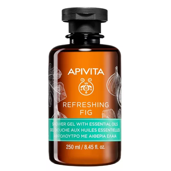 Apivita Refreshing Fig Shower Gel odświeżający żel pod prysznic z olejkami eterycznymi 250ml
