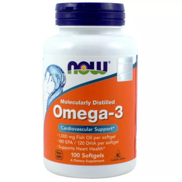 Now Foods Omega-3 1000mg suplement diety 100 kapsułek