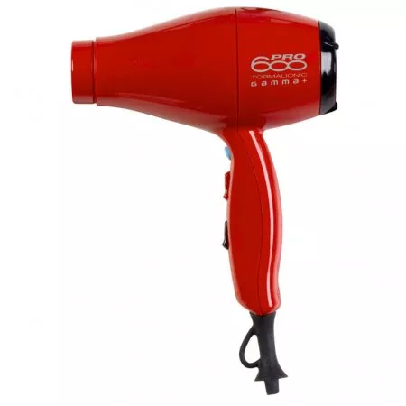 Gamma Piu 600 PRO, suszarka do włosów, 2100W, Czerwony