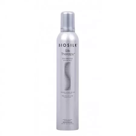 Biosilk Silk Mousse, pianka do włosów z jedwabiem, 340g