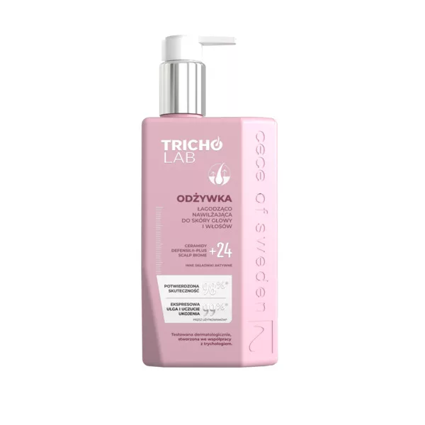 Tricho Lab, odżywka łagodząco-nawilżająca do skóry głowy i włosów, 270ml