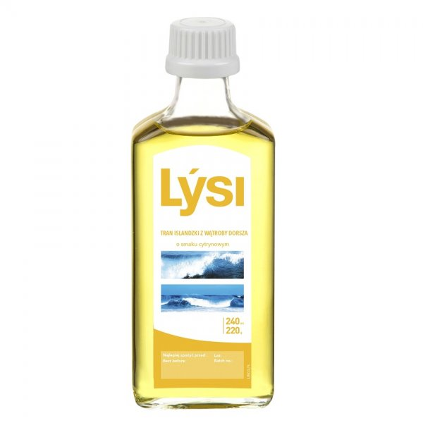 Lysi Tran islandzki o smaku cytrynowym 240ml