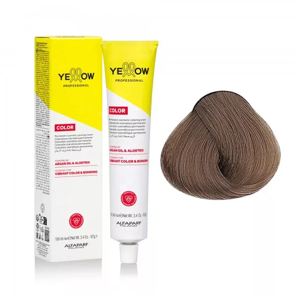 Yellow Professional Color Permanent, farba do włosów, 8, 100ml