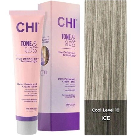 CHI Tone & Gloss, toner do włosów, Ice, 85g