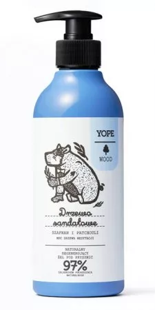 Yope, żel pod prysznic, Drzewo sandałowe, 400ml