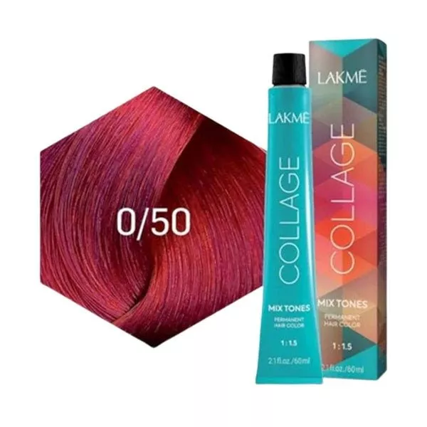 Lakme Collage Mix Tones, farba trwale kryjąca włosy, 0/50, 60ml