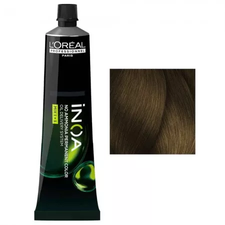 Loreal Inoa, farba do włosów w kremie bez amoniaku, 6.3, 60g
