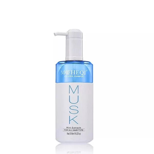 Mocheqi Musk Ice Cool Shampoo, szampon chłodzący, 518ml
