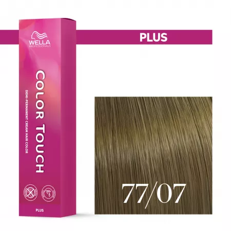 Wella Color Touch Plus, intensywny krem tonujący, 77/07, 60ml