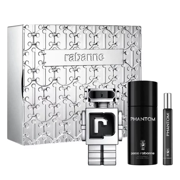 Paco Rabanne Phantom zestaw woda toaletowa spray 100ml + dezodorant spray 150ml + woda toaletowa 10ml (M)