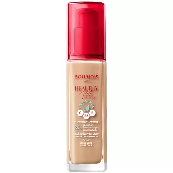 Bourjois Healthy Mix Clean wegański podkład rozświetlający 53 Light Beige 30ml
