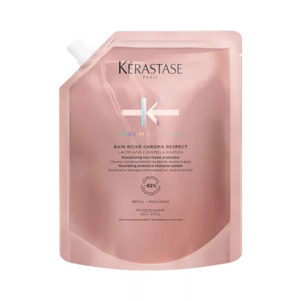 Kérastase Chroma Absolu, wzbogacona kąpiel, szampon do włosów koloryzowanych, 500ml refill