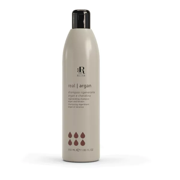 RR Line Argan Star, szampon regenerujący z olejkiem arganowym i keratyną, 350ml