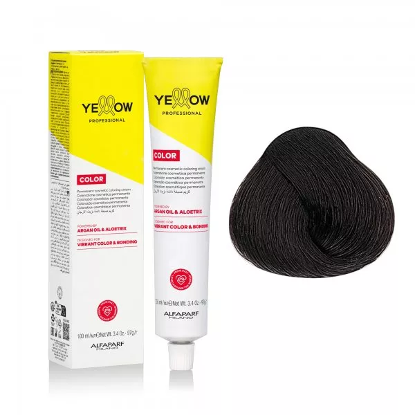 Yellow Professional Color Permanent, farba do włosów, 4.1, 100ml
