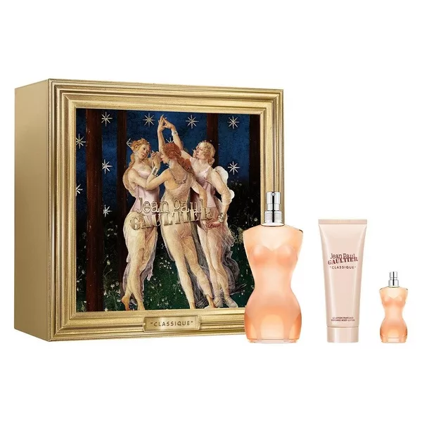 Jean Paul Gaultier Classique zestaw woda toaletowa spray 100ml + balsam do ciała 75ml + woda toaletowa spray 6ml (W)