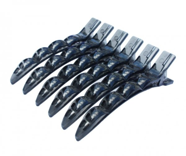 PONIK'S, klipsy fryzjerskie, 10 cm, 6 szt.