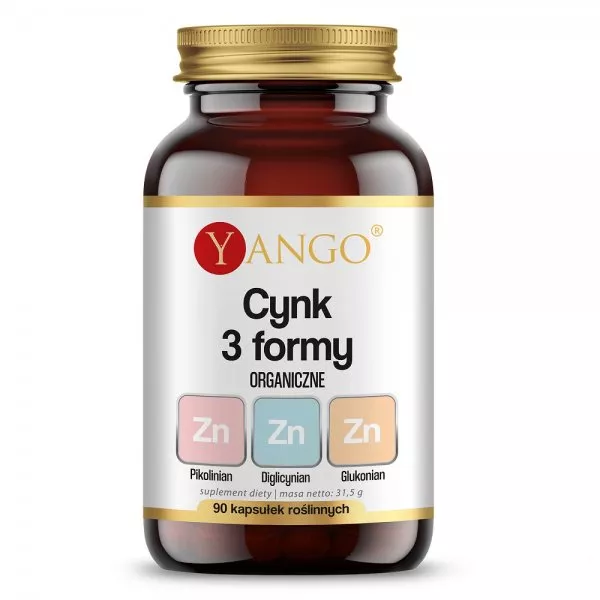 Yango Cynk 3 formy suplement diety 90 kapsułek