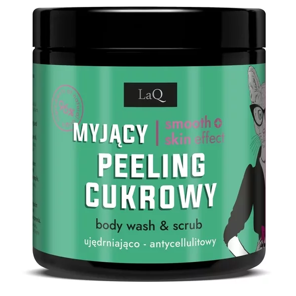 LaQ Magnolia, myjący peeling cukrowy do ciała, 220g