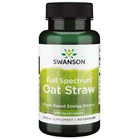 Swanson FS Oat Straw (Owies zwyczajny) 400mg 60k