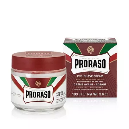 Proraso, odżywczy krem przed goleniem z masłem shea, drzewo sandałowe, 100ml