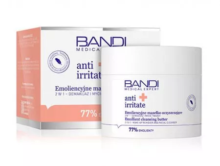 Bandi Anti Irritate, emoliencyjne masełko oczyszczające do twarzy 2w1, 90ml