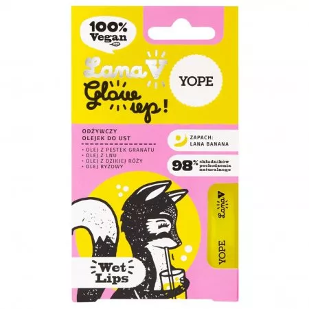 Yope Lana V Glow up!, odżywczy olejek do ust, 10ml
