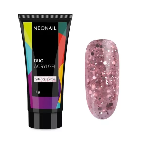 Neonail Duo Acrylgel, żel do paznokci, Celebrate Rose, 15g