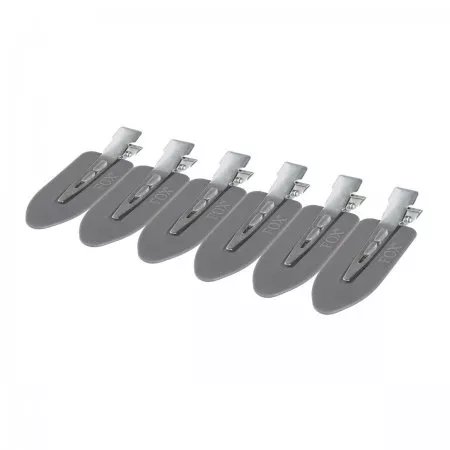 Fox Earth Colors, metalowe spinki do włosów, szare, 6 sztuk